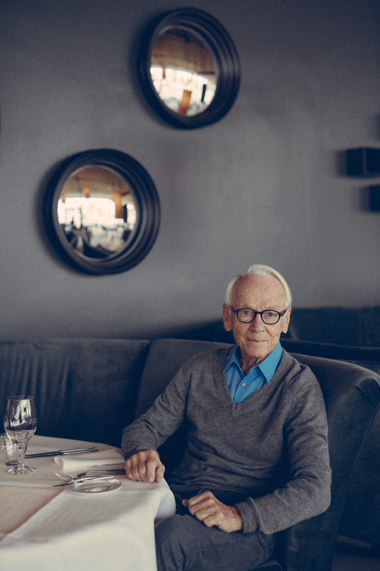Bent Fabricius-Bjerre på restaurant — foto: Flemming Leitorp